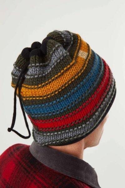 画像2: E9 Tubo Stripe Beanie CAP  ツボ ストライプ ビーニー キャップ ネックウォーマー