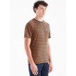 画像9: MOON Men’s Striped TTS Technical T-Shirt  ムーン ストライプ ボーダー テクニカル Tシャツ (9)