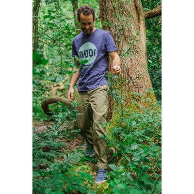 画像3: MOON Logo Climbing T-Shirt Indigo ムーン ロゴ クライミング Tシャツ インディゴ 2023-24年モデル