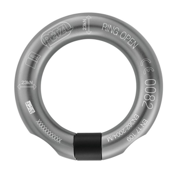 画像1: PETZL RING OPEN Multidirectional gated ring Grey  ペツル リングオープン ゲート付きリング (1)