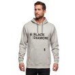 画像2: Black Diamond Men's Stacked Logo Hoody Nickel Heather ブラックダイヤモンドスタックド ロゴ フーディ 男性用 スウェット トレーナー (2)