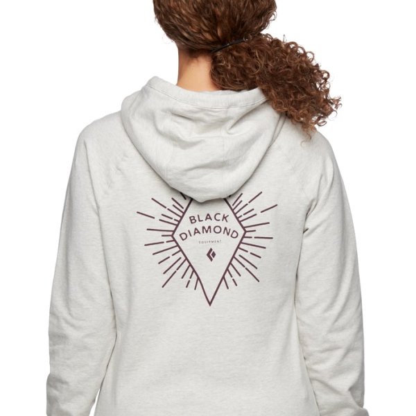 画像1: Black Diamond Women's Rays Pullover Hoody Light Grey Heather  ブラックダイヤモンド レイズ プルオーバー フーディ 女性用 スウェット トレーナー (1)