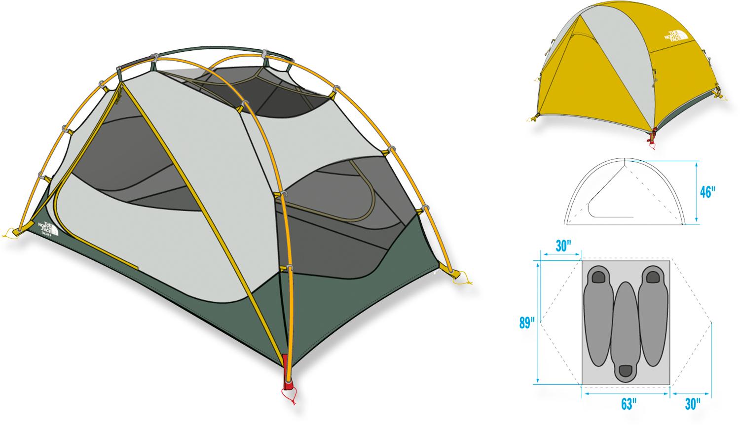 the north face talus 3 tent